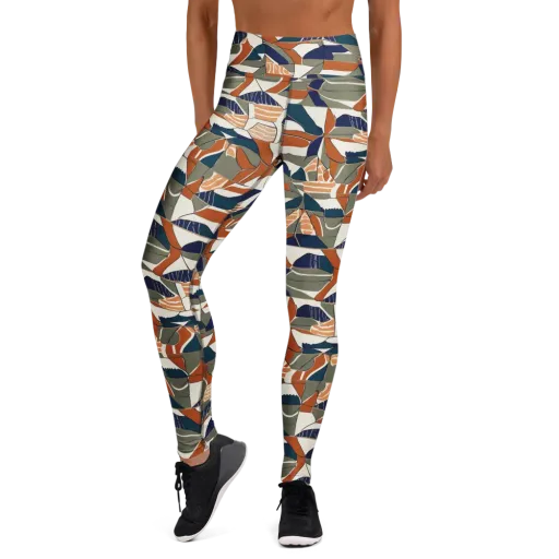 Terracotta Tectonics on a Yoga Leggings