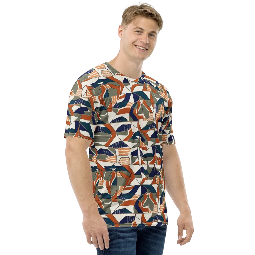 Terracotta Tectonics on Men's Crew Neck T-Shirt — Right