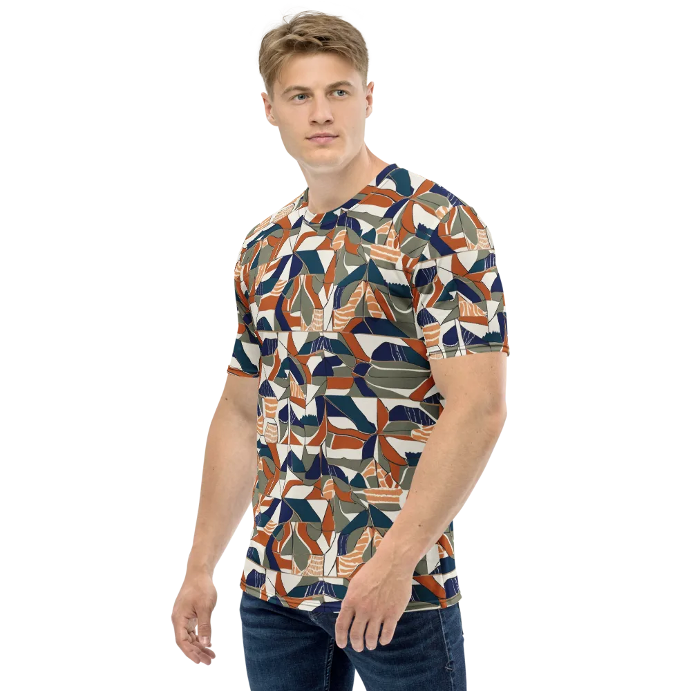 Terracotta Tectonics on Men's Crew Neck T-Shirt — Left