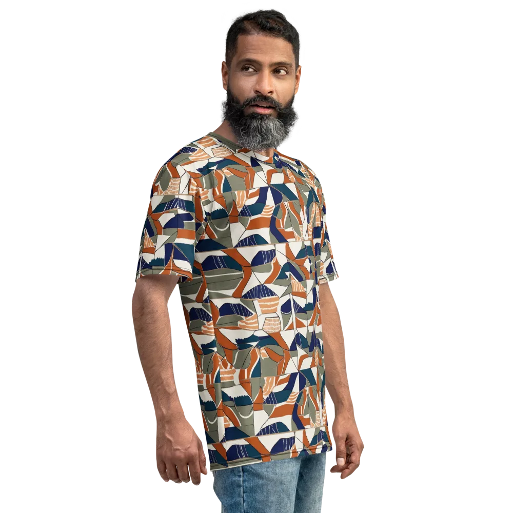 Terracotta Tectonics on Men's Crew Neck T-Shirt — Right