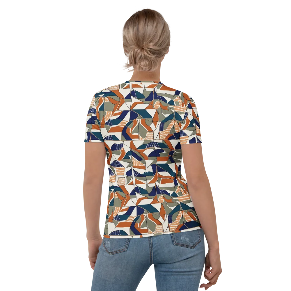 Terracotta Tectonics on Women's Crew Neck T-Shirt — Back