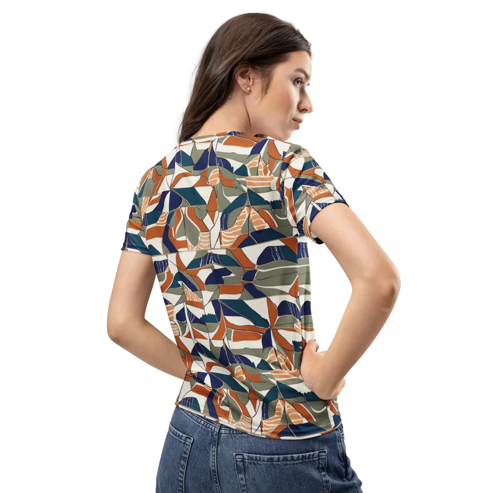 Terracotta Tectonics on Women's Crew Neck T-Shirt — Back