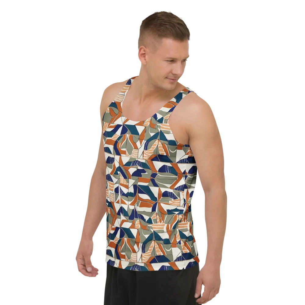 Terracotta Tectonics on Men's Tank Top — Left Front