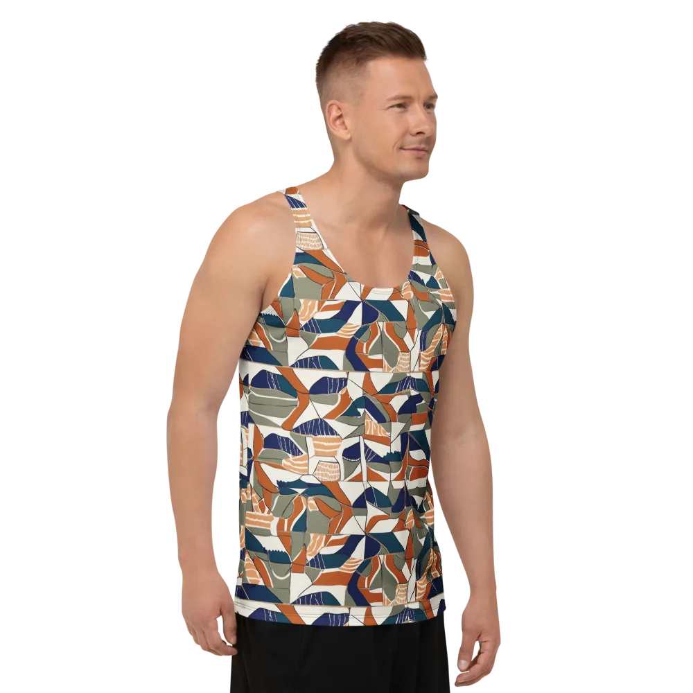 Terracotta Tectonics on Men's Tank Top — Right Front