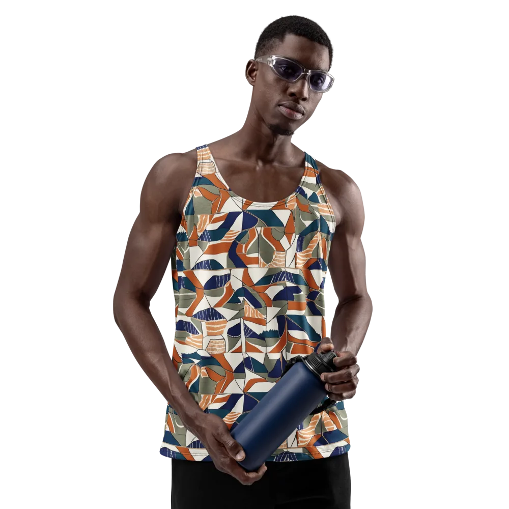Terracotta Tectonics on Men's Tank Top — Front