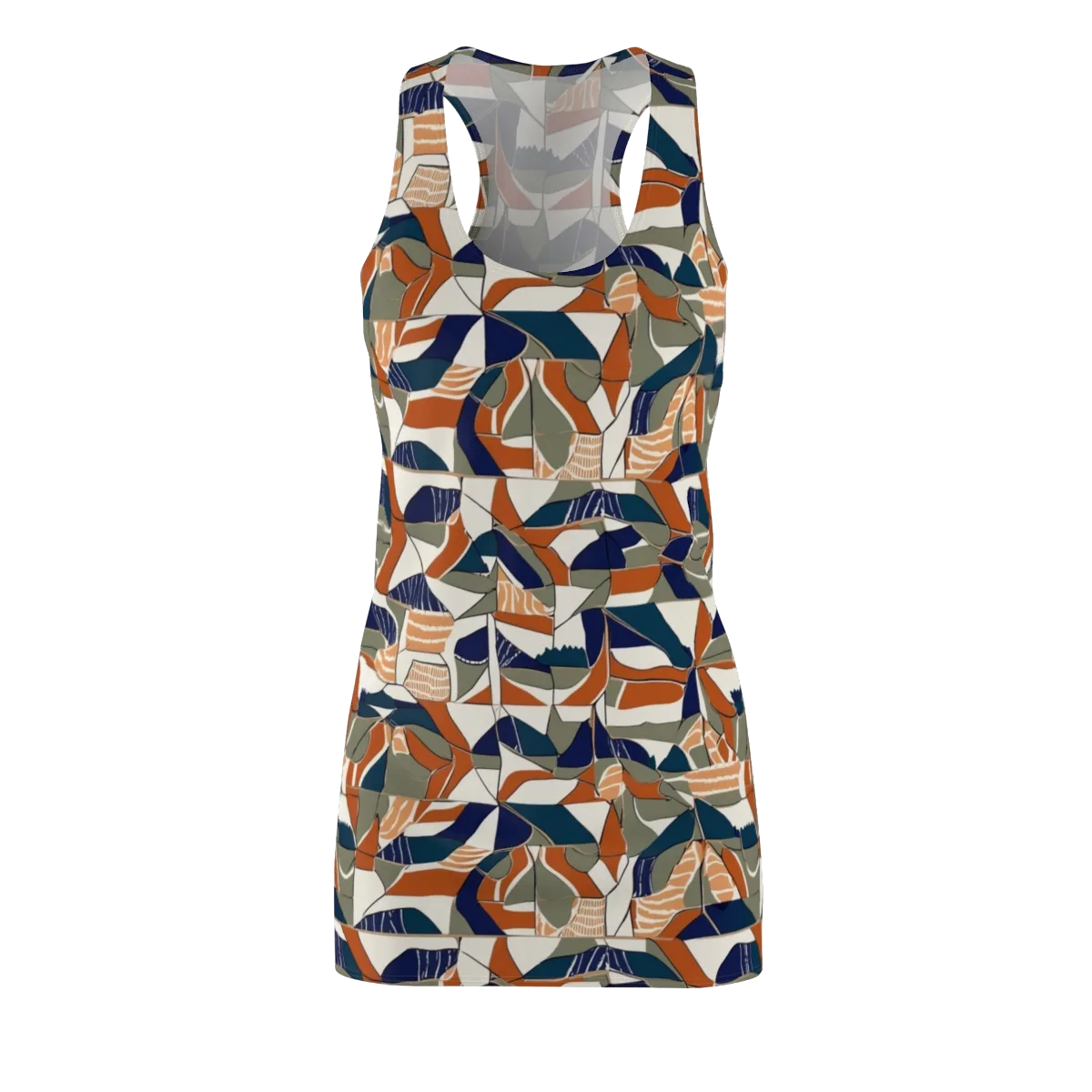 Terracotta Tectonics on Racerback Dress — Front