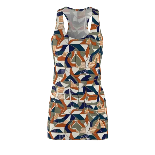 Terracotta Tectonics on a Racerback Dress