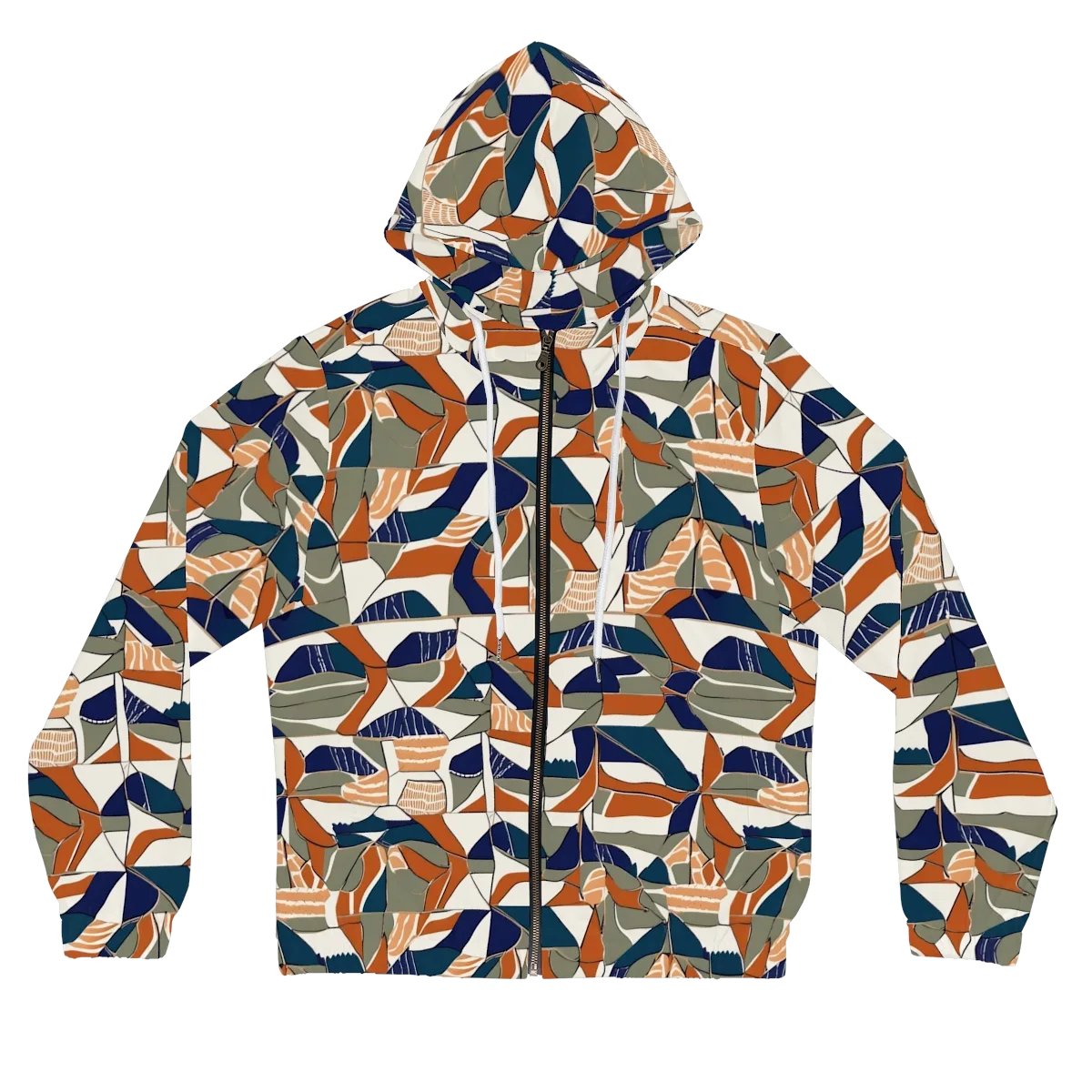 Terracotta Tectonics on Women's Full-Zip Hoodie — Front