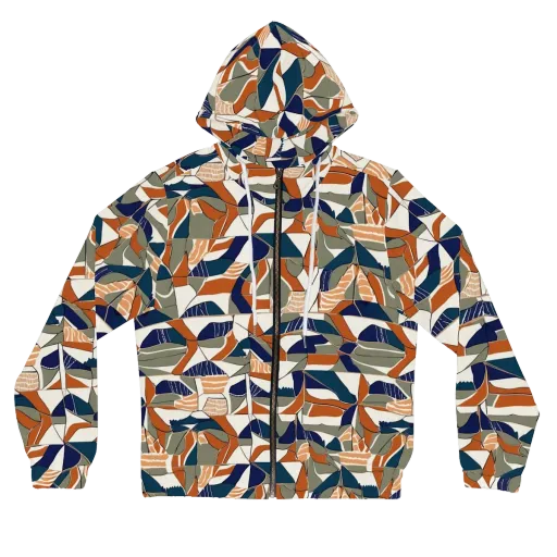 Terracotta Tectonics on a Women's Full-Zip Hoodie