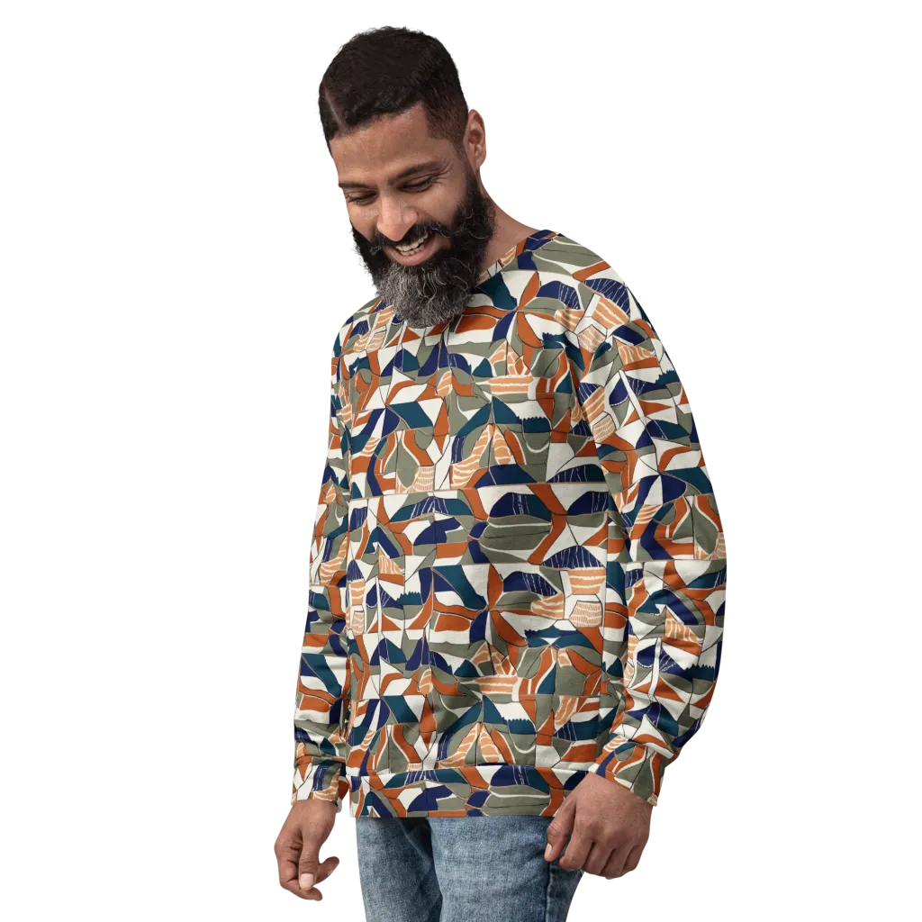 Terracotta Tectonics on Sweatshirt — Left Front