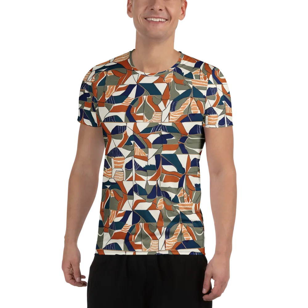 Terracotta Tectonics on Men's Athletic T-Shirt — Front