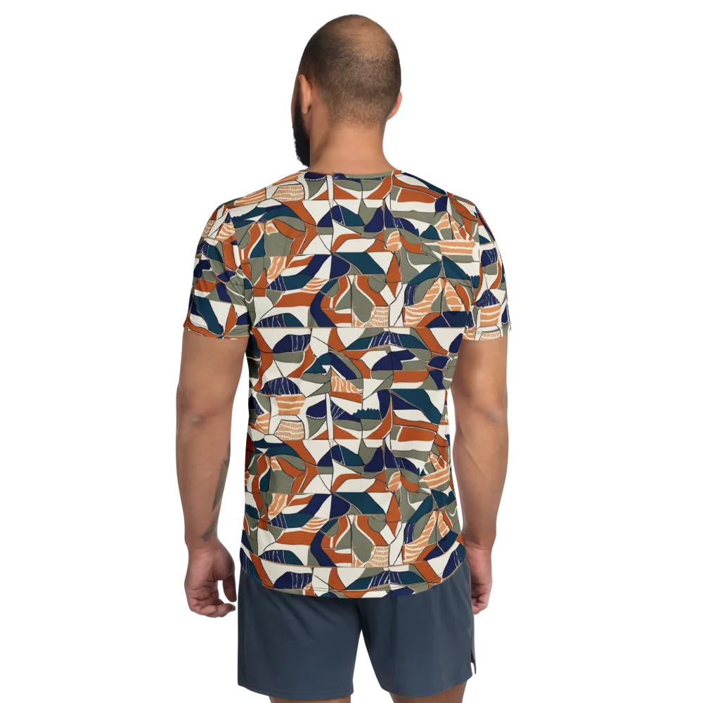 Terracotta Tectonics on Men's Athletic T-Shirt — Back