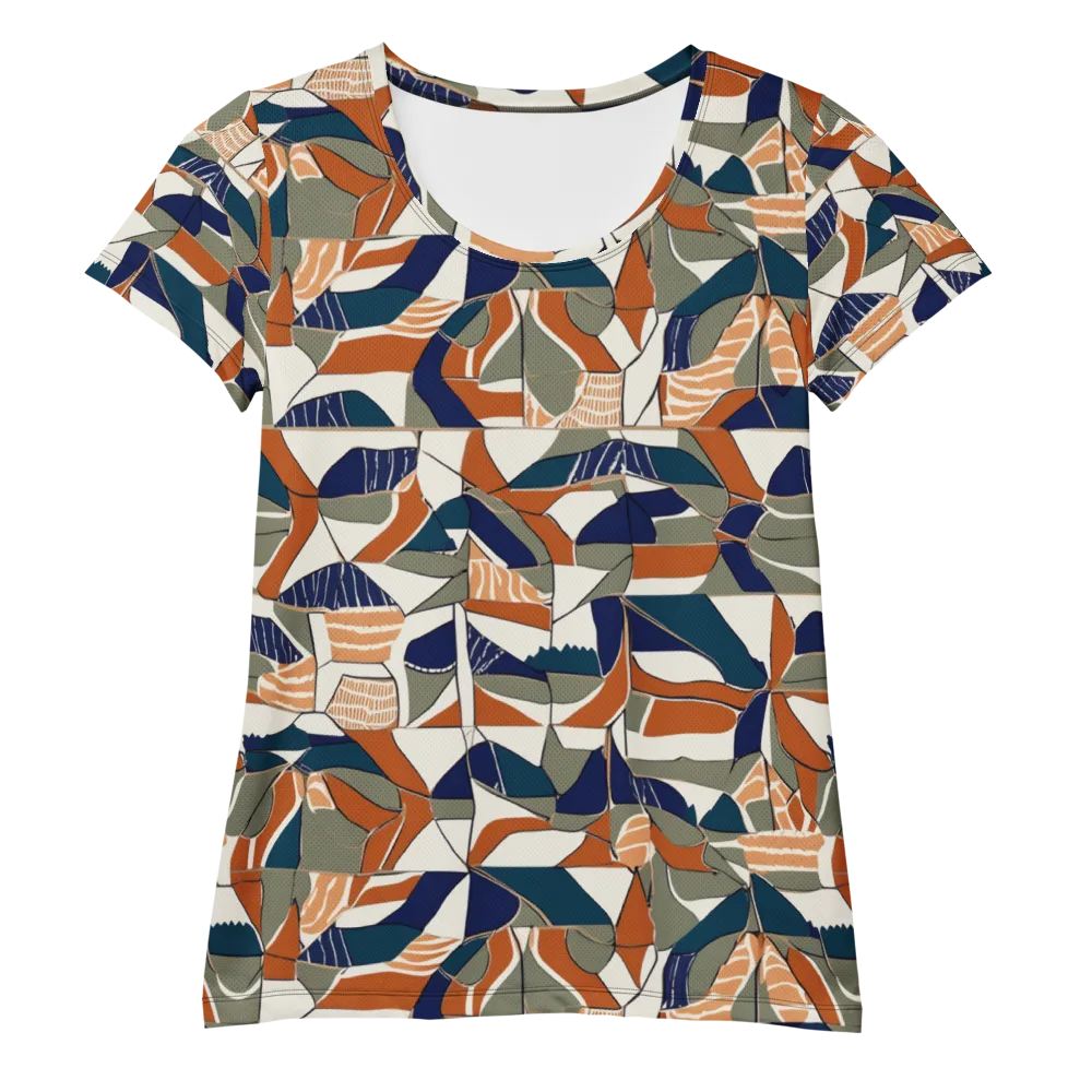 Terracotta Tectonics on Women's Athletic T-Shirt — Front
