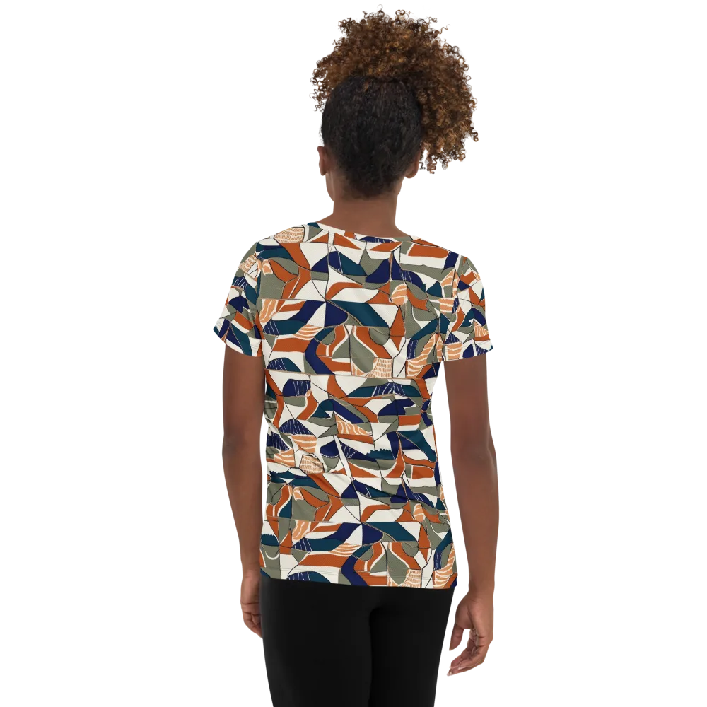 Terracotta Tectonics on Women's Athletic T-Shirt — Back