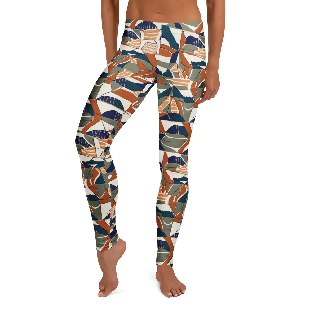 Terracotta Tectonics on Leggings — Front