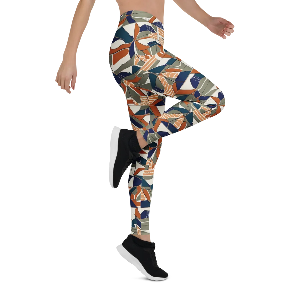 Terracotta Tectonics on Leggings — Right