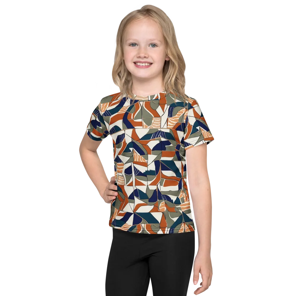 Terracotta Tectonics on Kids Crew Neck T-Shirt — Front