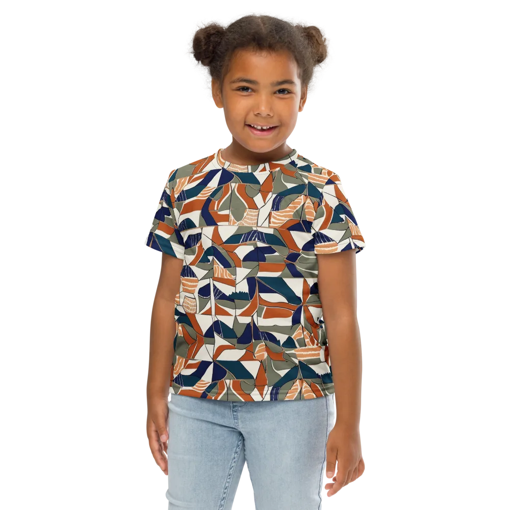 Terracotta Tectonics on Kids Crew Neck T-Shirt — Front