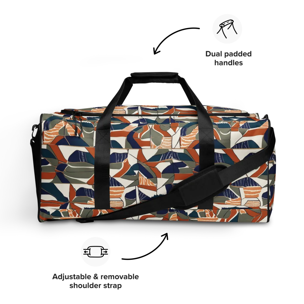 Terracotta Tectonics on Duffle Bag — Front