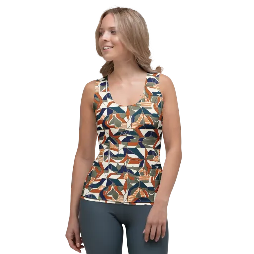Terracotta Tectonics on a Women's Tank Top