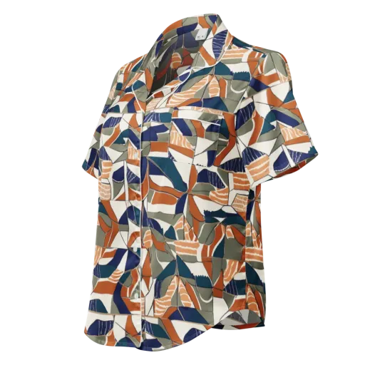 Terracotta Tectonics on a Women's Short Sleeve Pajama Top