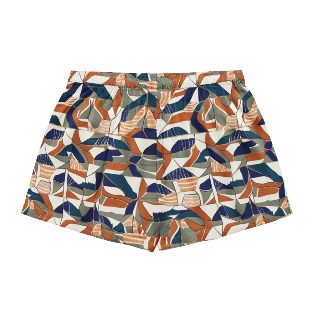 Terracotta Tectonics on Women's Pajama Shorts — Back