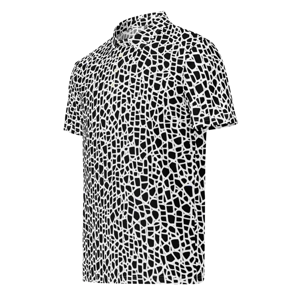 Noir Network on Men's Slim Fit Polo Shirt — Left Front