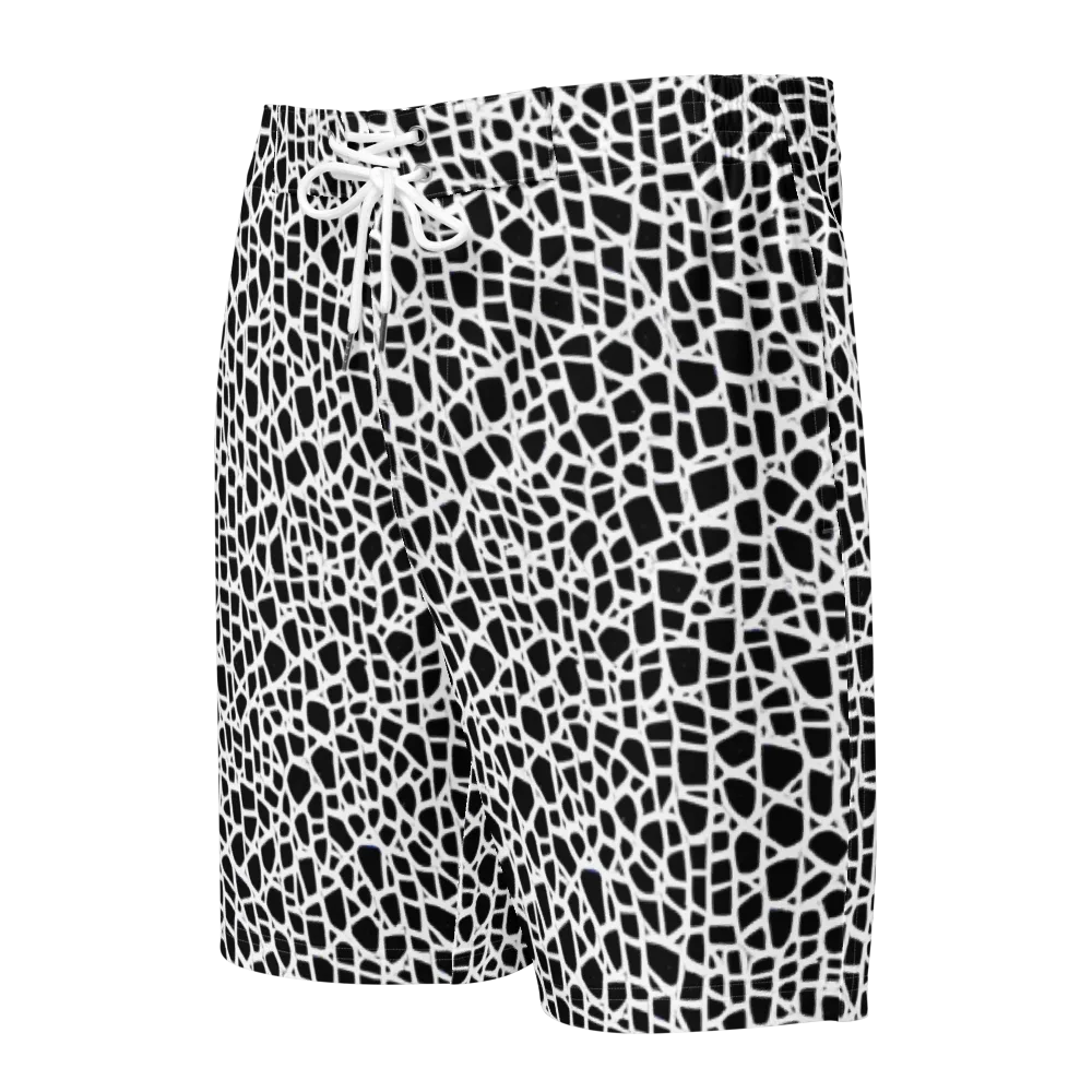 Noir Network on Men's Board Shorts — Front