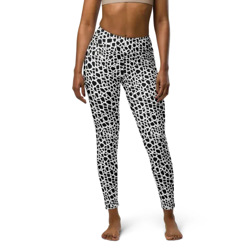 Noir Network on a Yoga Leggings