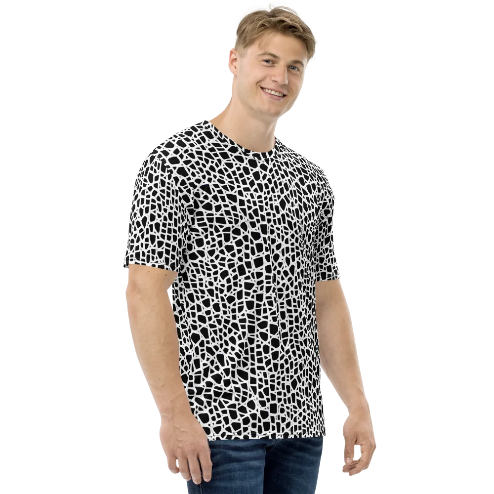 Noir Network on Men's Crew Neck T-Shirt — Right