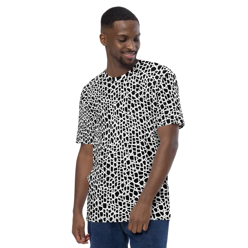 Noir Network on Men's Crew Neck T-Shirt — Left