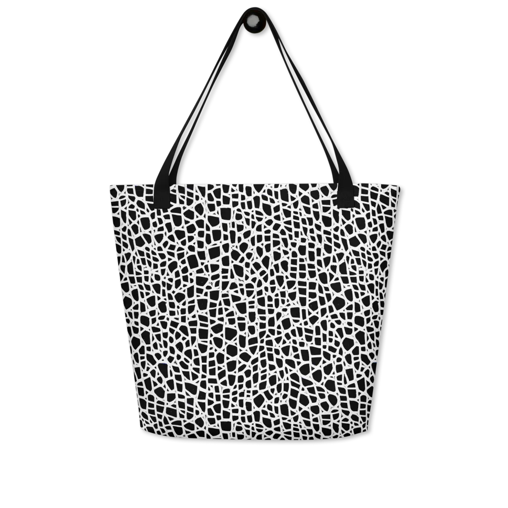 Noir Network on Large Tote Bag W/ Pocket — Front