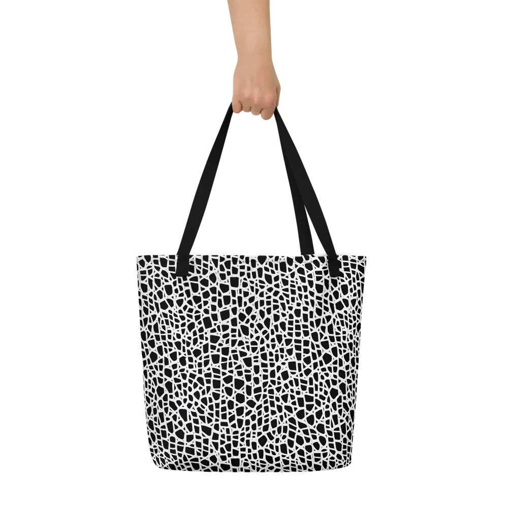 Noir Network on Large Tote Bag W/ Pocket — Front