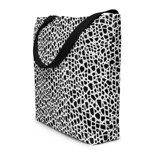 Noir Network on a Large Tote Bag W/ Pocket