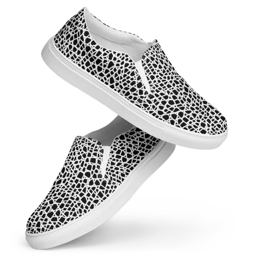 Noir Network on a Women's Slip-On Canvas Shoes