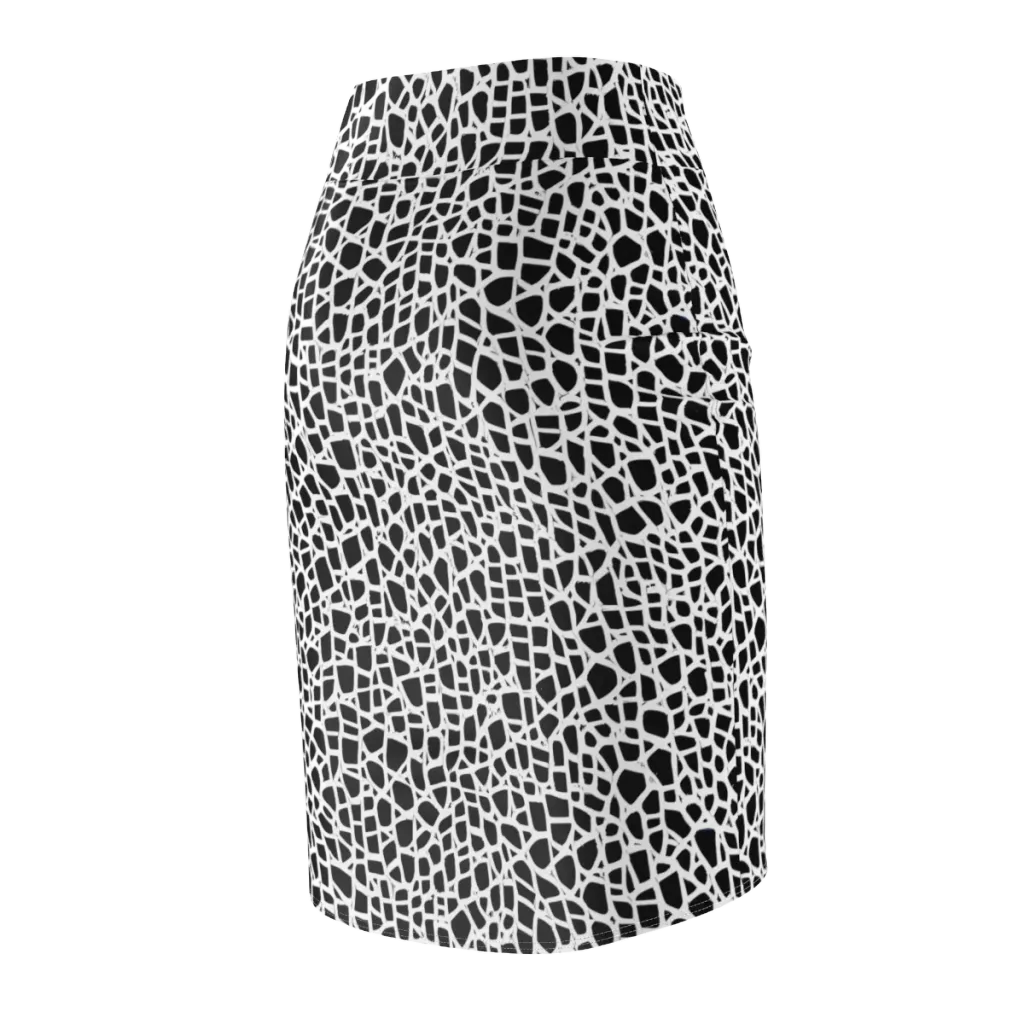 Noir Network on Pencil Skirt — Back Side