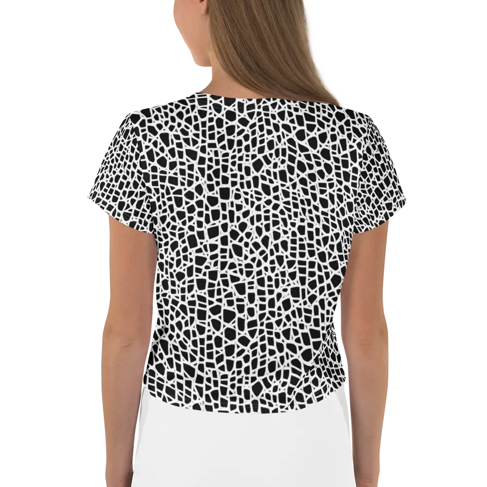 Noir Network on Crop Tee — Back