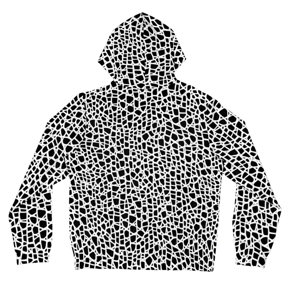 Noir Network on Women's Full-Zip Hoodie — Back