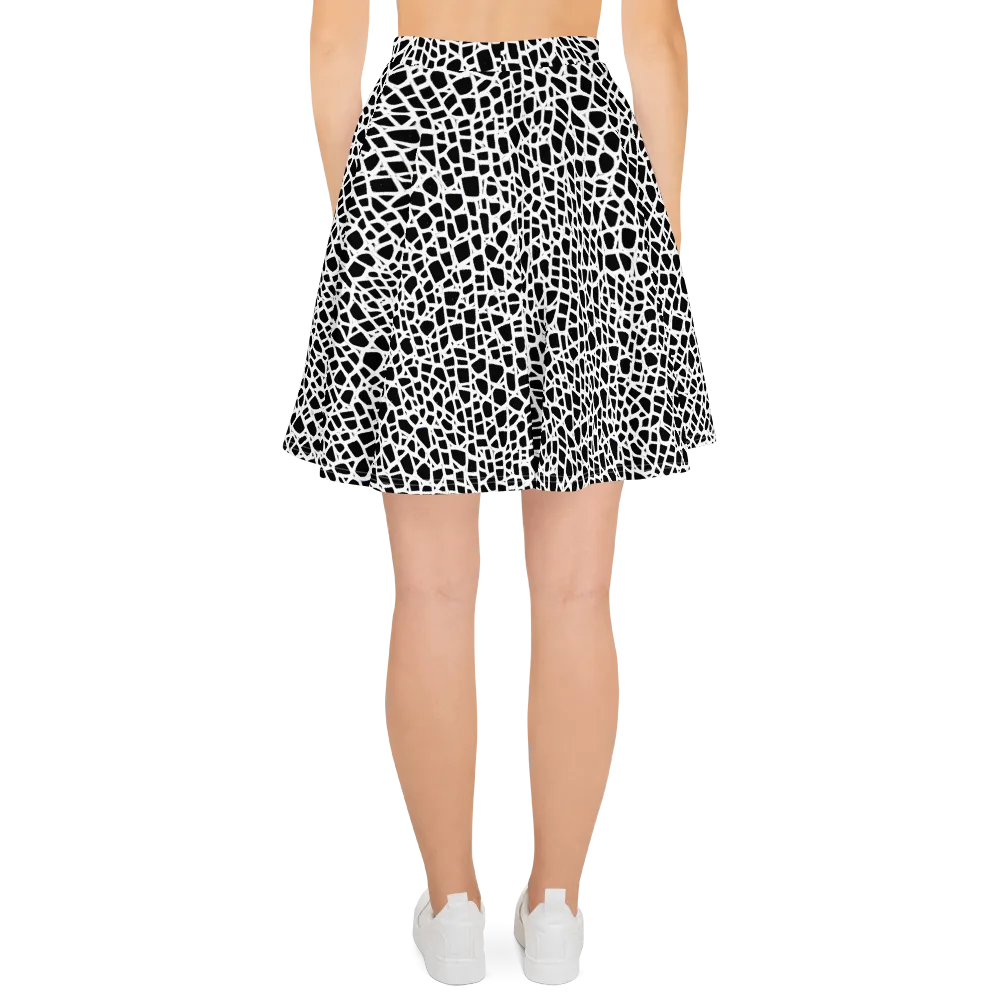 Noir Network on Skater Skirt — Back