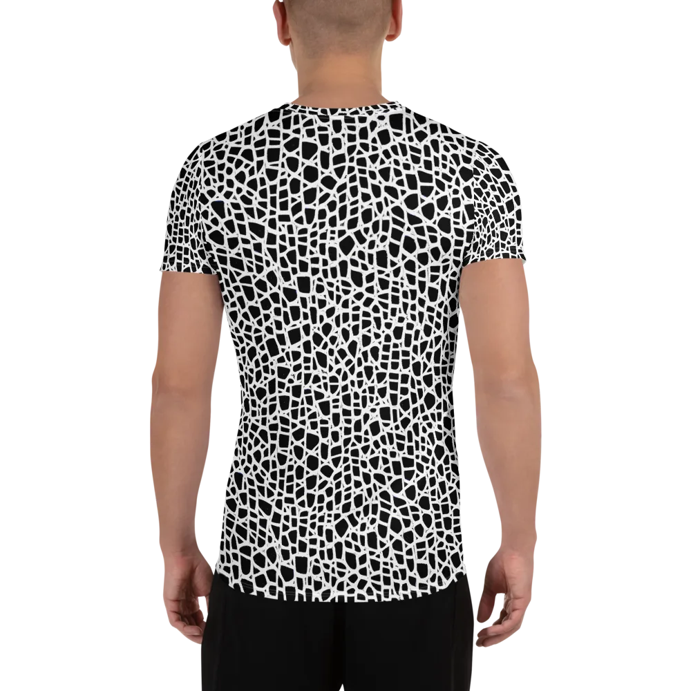 Noir Network on Men's Athletic T-Shirt — Back