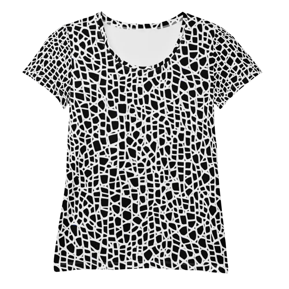 Noir Network on Women's Athletic T-Shirt — Front