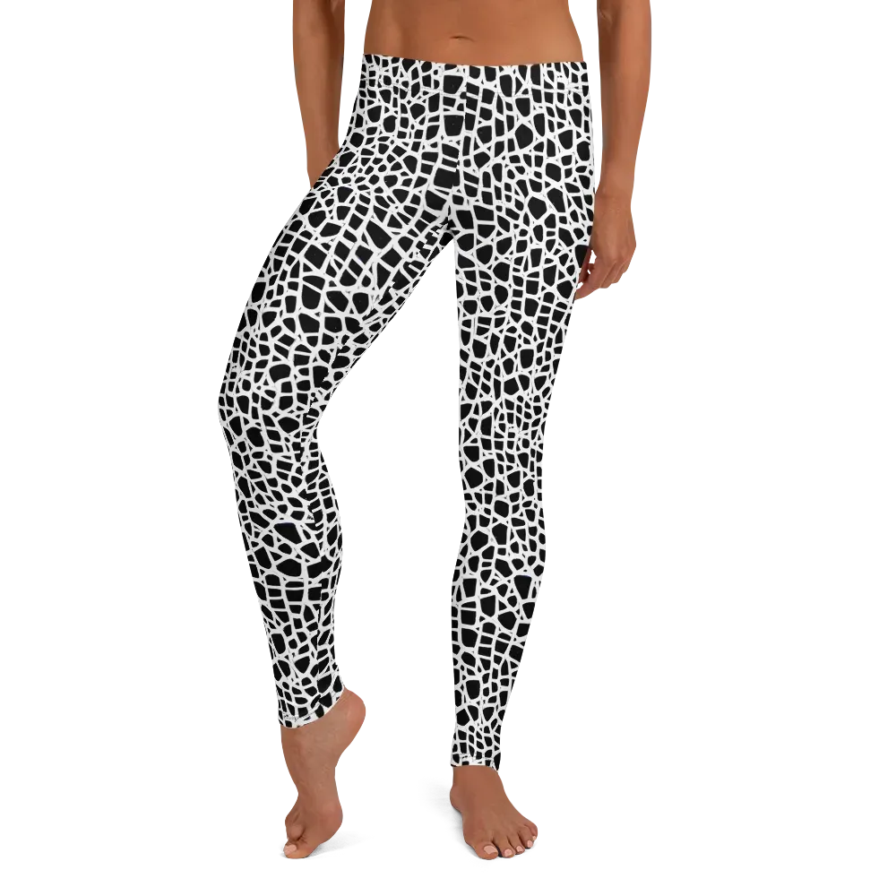 Noir Network on Leggings — Front