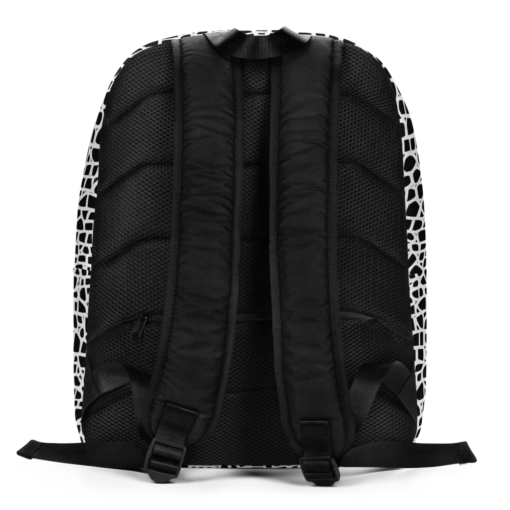 Noir Network on Minimalist Backpack — Back