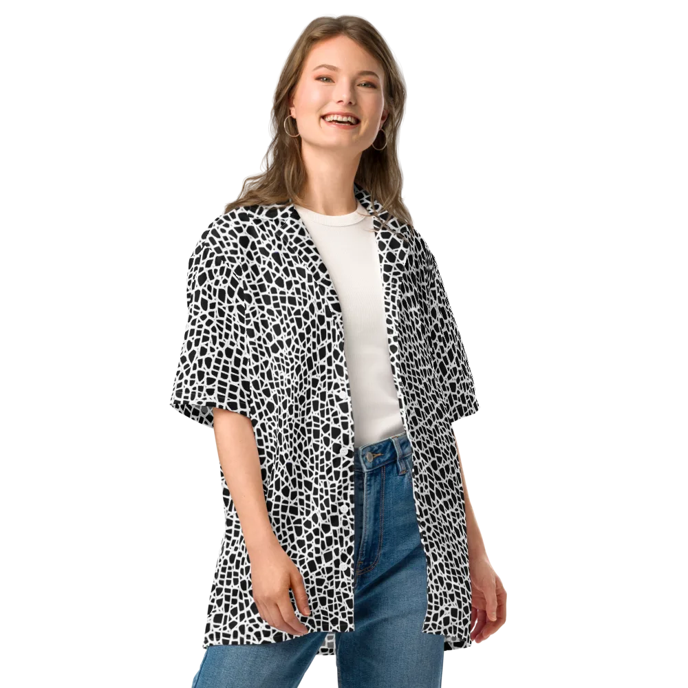 Noir Network on Button Shirt — Front