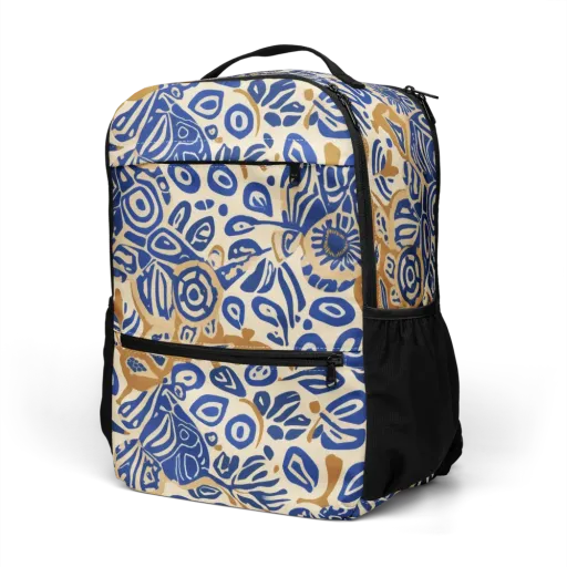 Blue Garden Static on a Utility Backpack