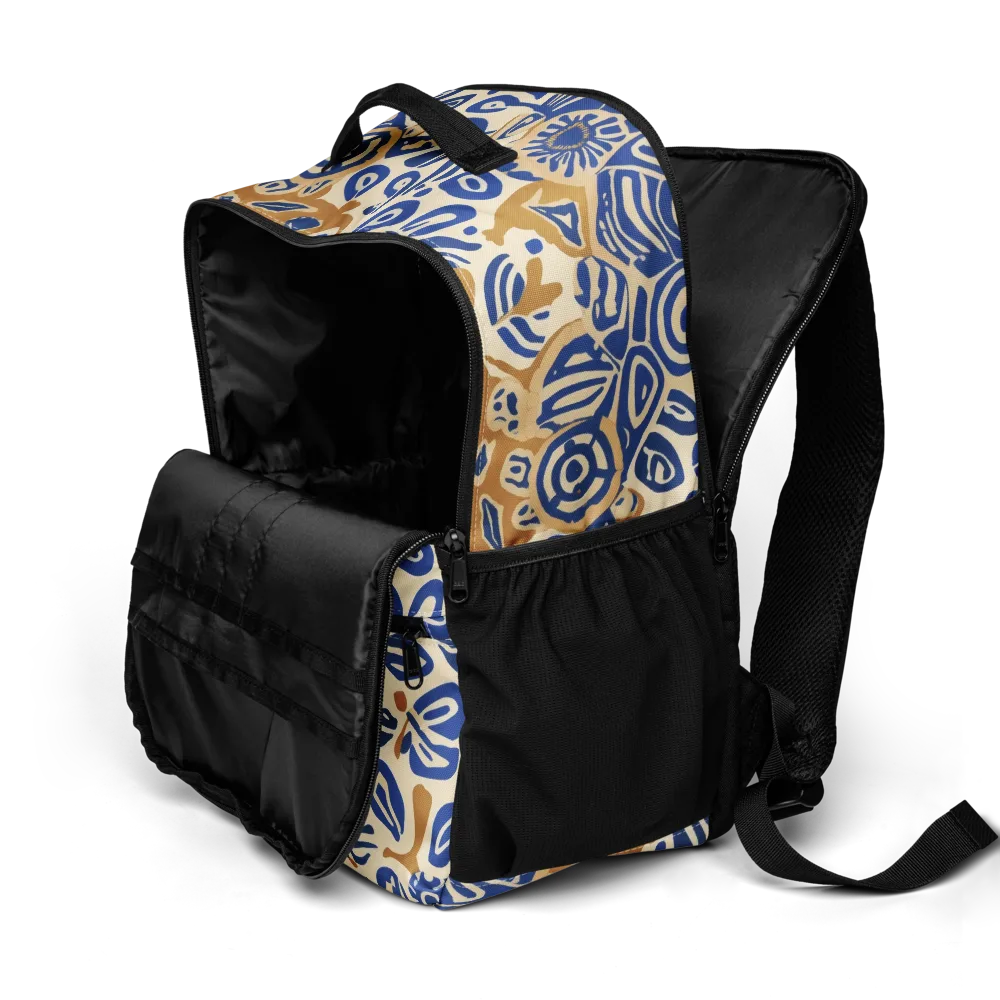 Blue Garden Static on Utility Backpack — Product details 2