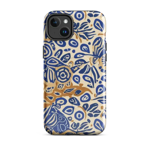 Blue Garden Static on a MagSafe Tough Case for iPhone®