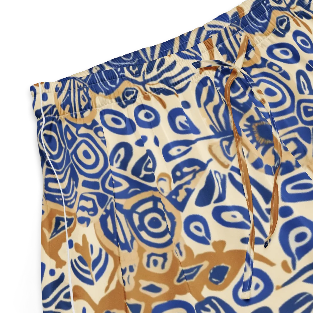 Blue Garden Static on Women's Pajama Shorts — Product details