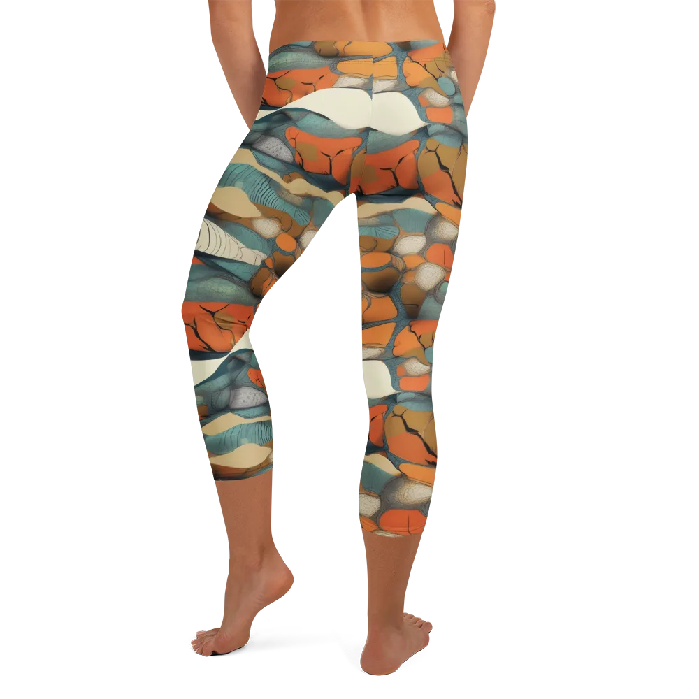 Tidal Cellwork on Capri Leggings — Back