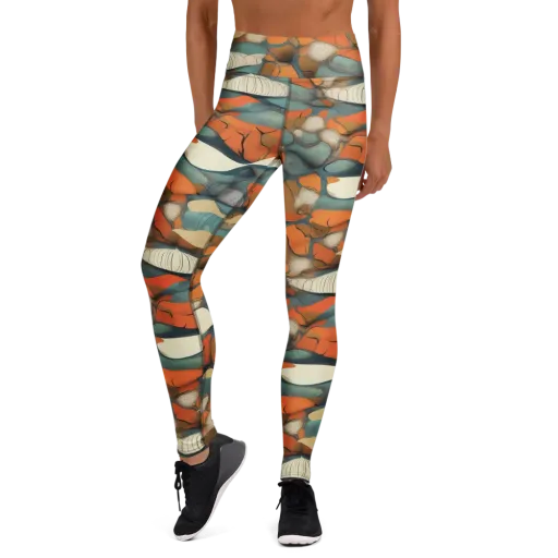 Tidal Cellwork on a Yoga Leggings